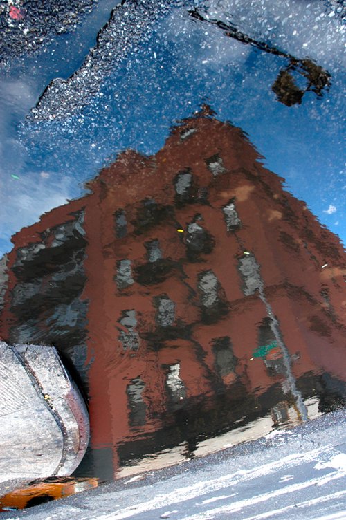 New York - Brown building
